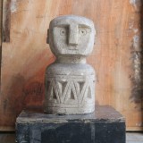 PRIMITIVE STONE STATUE FAT 30 CM