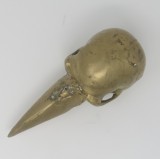 BRONZE SKULL WITH BEAM - STATUES