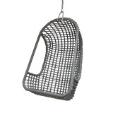 OUTDOOR HANGING CHAIR PE BLACK - CHAIRS, STOOLS