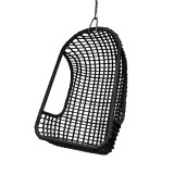 OUTDOOR HANGING CHAIR PE BLACK    - CHAIRS, STOOLS