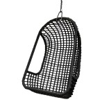 OUTDOOR HANGING CHAIR PE BLACK - CHAIRS, STOOLS