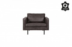 RD RECYCLE LEATHER ARMCHAIR BLACK 