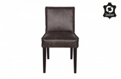 RD RECYCLE LEATHER DINING CHAIR BLACK 