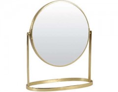 MAKEUP GOLD ROUND MIRROR 