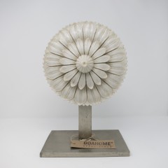 INDIAN MARBLE FLOWER ON STAND 