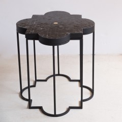 MOROCCAN MOSAIC SIDETABLE BLACK 45 
